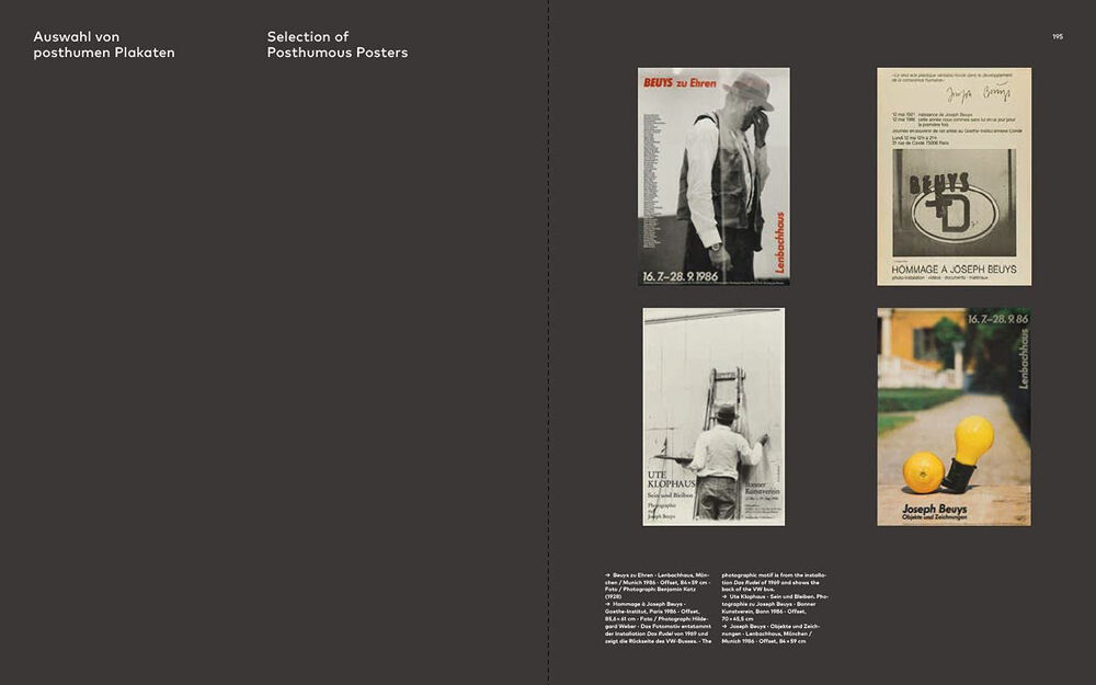 Joseph Beuys – Plakate. Posters. Index of Posters from the 