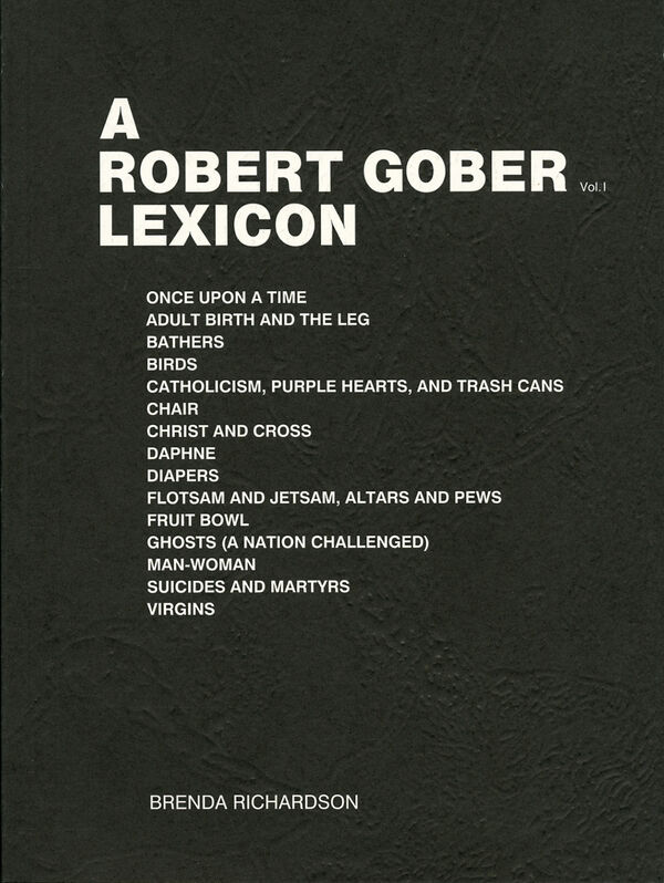 A Robert Gober Lexicon