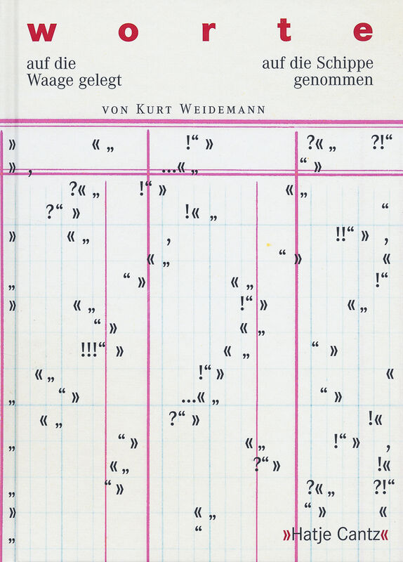 Kurt Weidemann – Worte