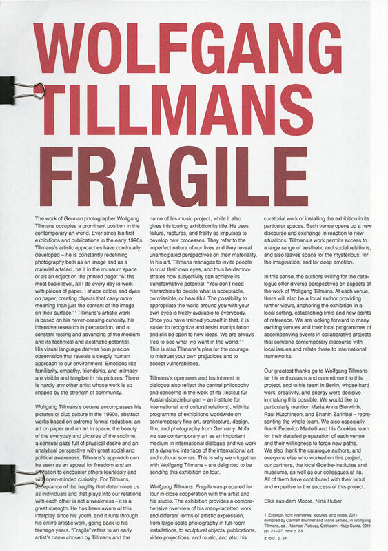 Wolfgang Tillmans – Fragile