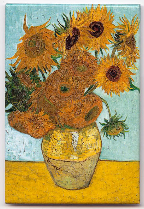 Van Gogh – Magnet "Vase mit Sonnenblumen"